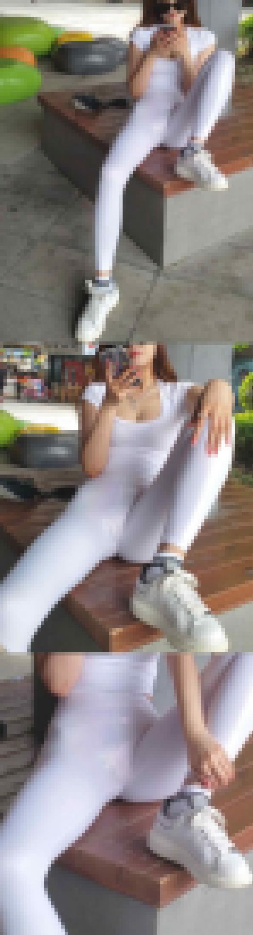 2K動画　ザーメン色の白レギンスお姉さん２　サンプル画像3