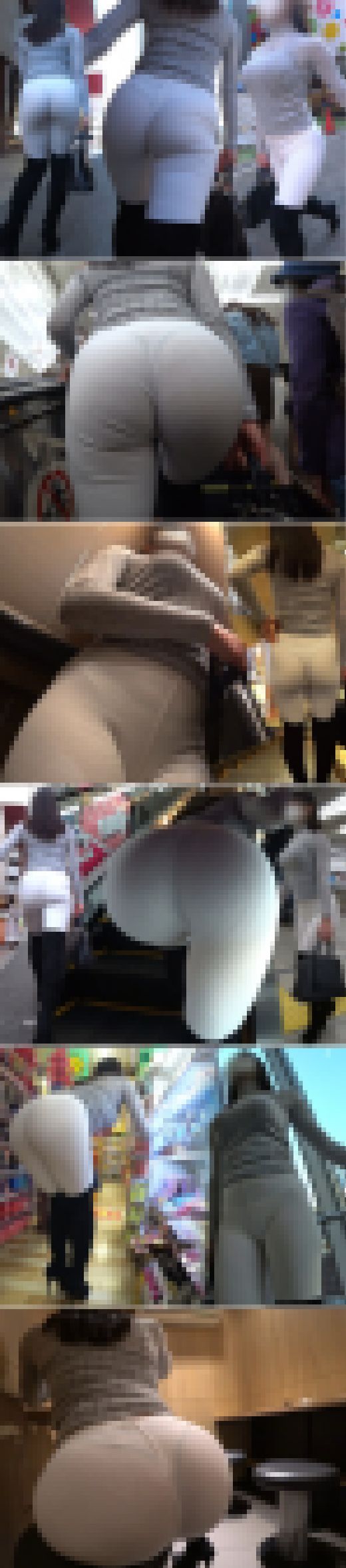 【超高画質】極上ボディの超～美尻秘書！！Tバック激透けレギンスで尻肉が悶絶乱舞！清楚系美人のグニュグニュ動く尻で抜きまくり！！ 　サンプル画像2