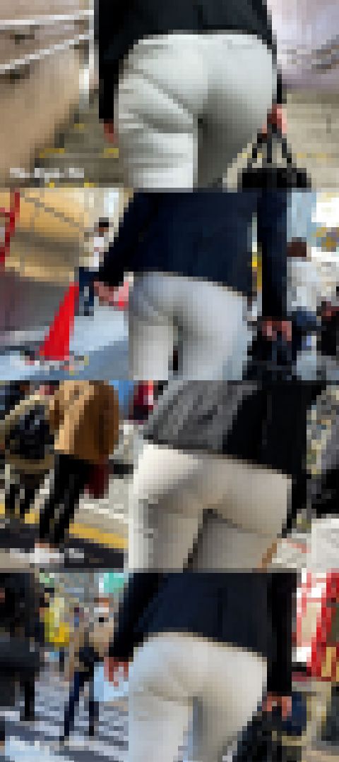 【高画質フルHD】ムチ尻な黒の下着が透ける可愛いOL②　サンプル画像1