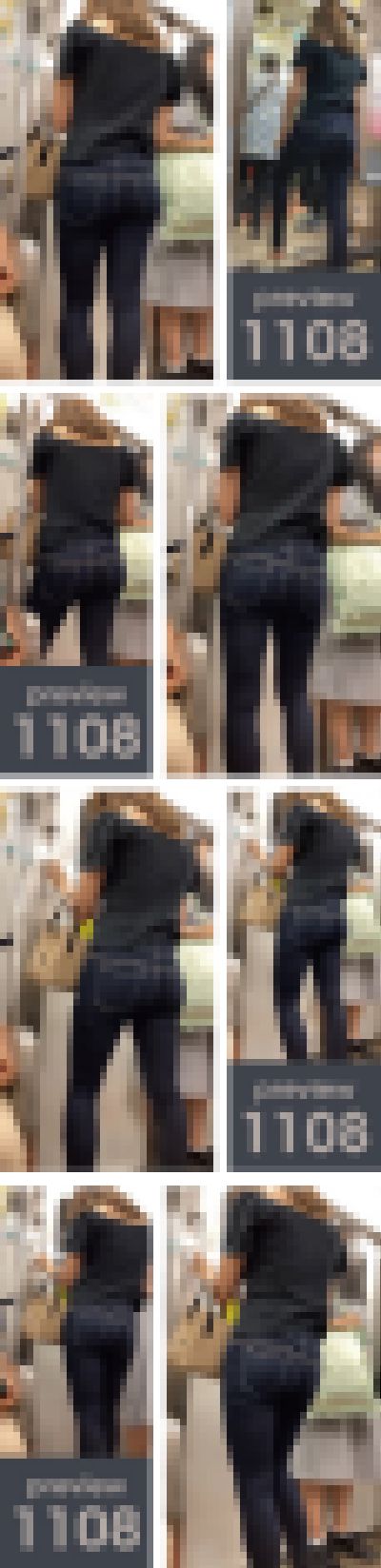 【1108】「プリケツは居ねが~!」トップスの裾がチョットたくし上がってただけなのに…!ピチピチスキニージーンズ女子 サンプル画像2