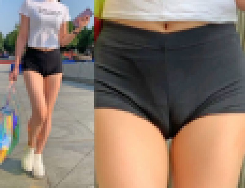 2K動画　メコスジ短パンのお姉さん！ サンプル画像