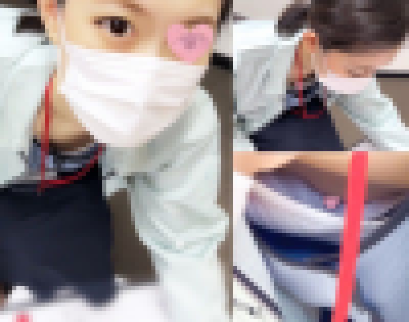 【胸ちら/乳首】色気のある女上司＋美人な業者さん サンプル画像