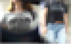 【街撮り動画Part178】女子大生２人の着衣巨乳揺れ サンプル画像