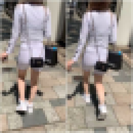 《Tバックが思いっきり透けているからバッグで隠す》 No.2126【Par2・レギンスで街歩きはエグい】　サンプル画像2