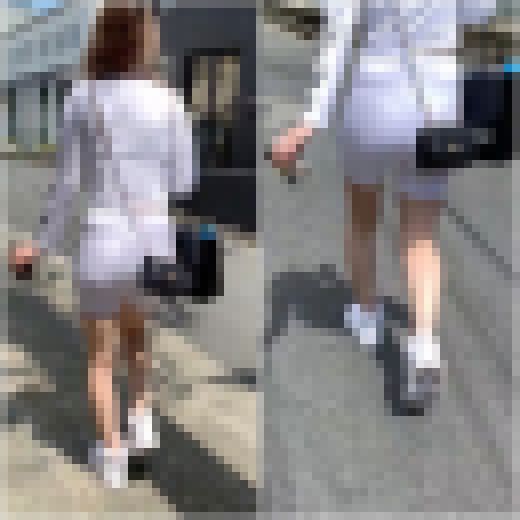 《Tバックが思いっきり透けているからバッグで隠す》 No.2126【Par2・レギンスで街歩きはエグい】　サンプル画像3