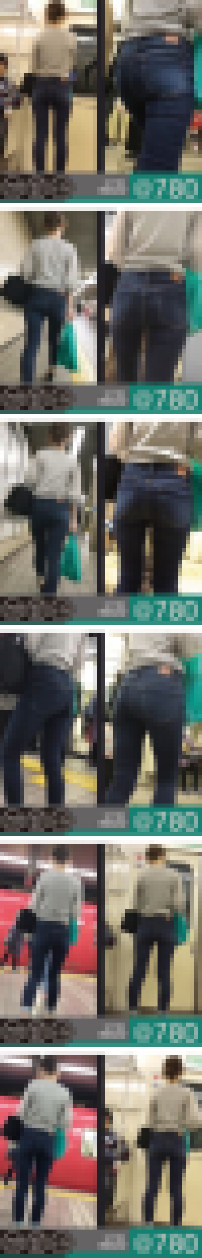 【#0042@780】この車内シチュエーション…尻フェチ的にはある意味グリーン車！べスポジ号が行く！　サンプル画像1