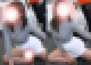 ハプニング！スカートの中が丸見え！美人お姉さん サンプル画像