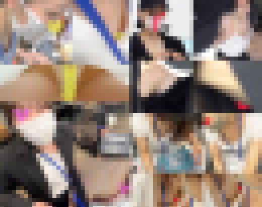 ※年末年始セール※【社内胸チラ/乳首】⑥-⑩5作品セット　サンプル画像1