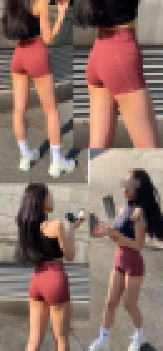 長編12分！高画質　エロイ赤ピタパンのお姉さん１ 尻と脚が自慢です　サンプル画像3