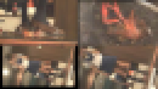 めいちゃんのローファー、ガラステーブルでザリCRUSHー２　サンプル画像1