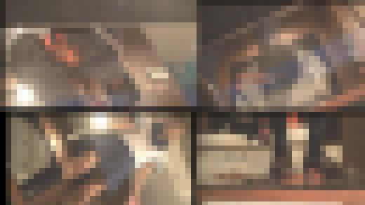 めいちゃんのローファー、ガラステーブルでザリCRUSHー２　サンプル画像2