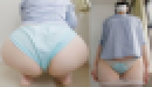 【ワンコイン人妻パンチラ】パンティー思い切り透けさせながらスーパーでお買い物する専業主婦おばさん サンプル画像2