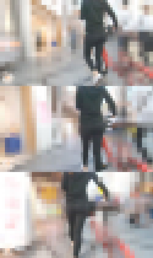 【新機材】【FHD高画質】 フィットネスクラブへ向かうヨガパンOL　サンプル画像1