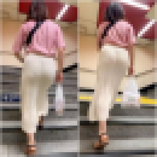 《たわわなお尻の雑貨店員》 No.2187【Part1・透けそうにないのに、透けるエロさは興奮を倍増させる】　サンプル画像1