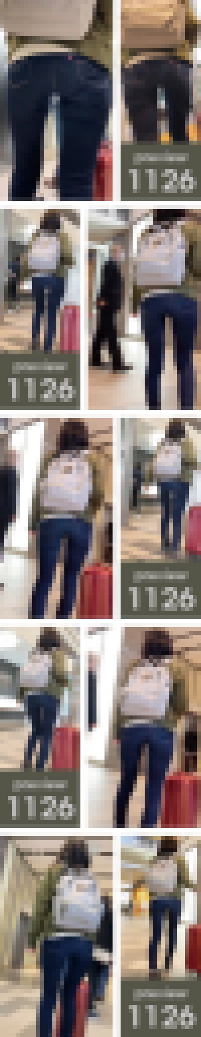 【1126】クセスゴ骨盤拡張系安産型ヒラメ尻 meets リーバイス！ピチピチスキニージーンズ女子　サンプル画像1