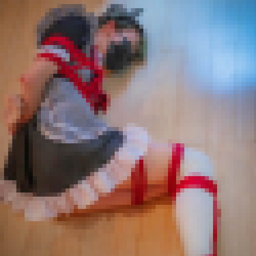 メイド姿の現役女子大学生が電流拷問に処される。呼吸制御や腹蹴りも(ゆゆ)　サンプル画像1