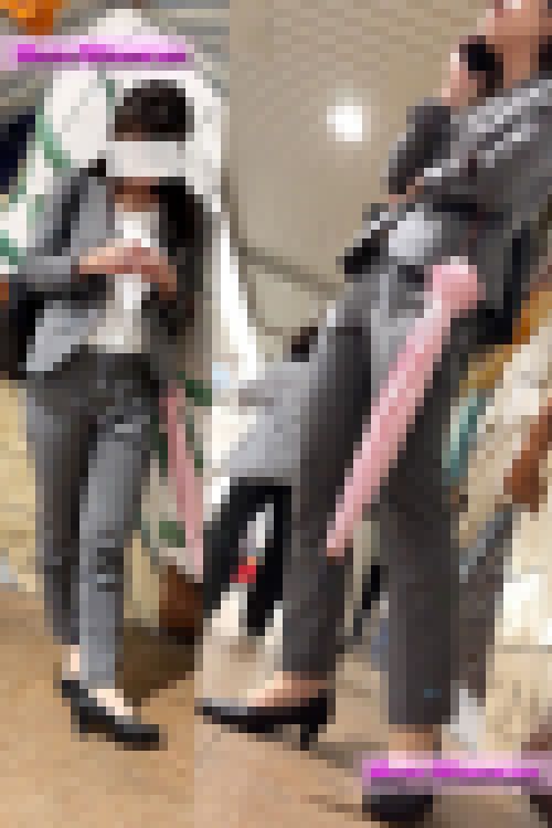 【OL秘蔵品61】ティッシュを持つ手が堪りません！待ち合わせに同行！のけぞるOLさんに大興奮^ ^　サンプル画像2