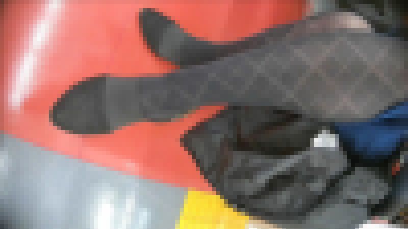 【ザ☆黒タイツ31】ダイヤ柄エロタイツ サンプル画像