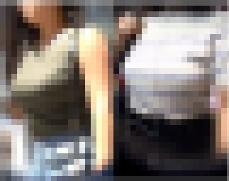 【街撮り動画セット販売⑪】爆揺れHカップ娘＆Fカップ女子大生 サンプル画像
