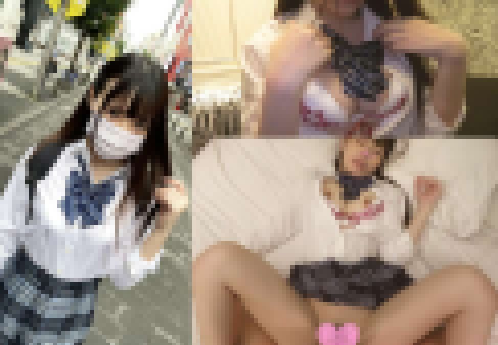 イマドキの極細体系なのにおっぱいはしっかりとした美乳制服女子★人生初のラブホ編★中出し×2 サンプル画像