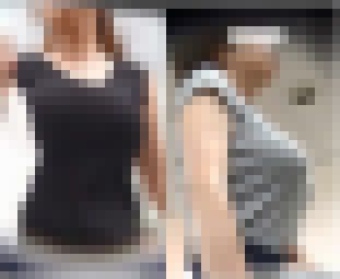 【街撮り動画セット販売⑫】スリムなのに巨乳なお姉さん2人 サンプル画像