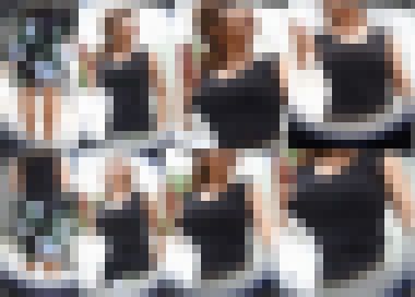 【街撮り動画セット販売⑫】スリムなのに巨乳なお姉さん2人　サンプル画像1