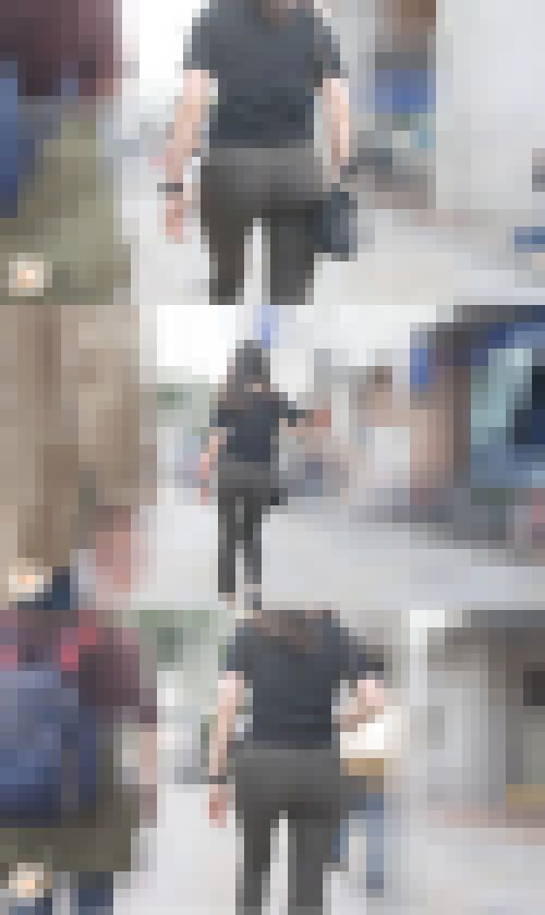 【新機材】【FHD高画質】 アンクルパンツくっきりライン付き女子大生　サンプル画像2