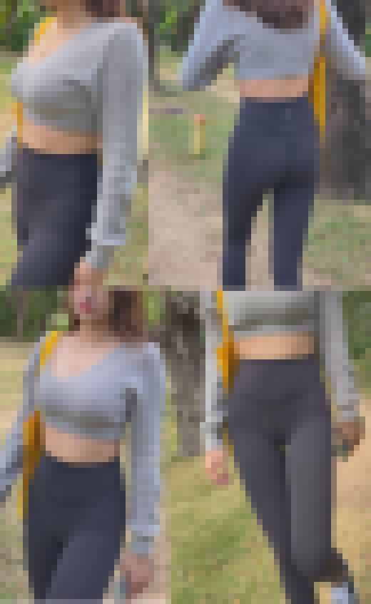 2K 公園を散歩するレギンスピタパンお姉さん1 サンプル画像1