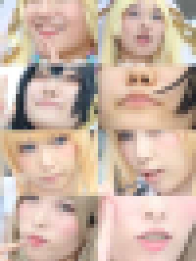 【セット販売】コスプレイヤーの顔面アップ037~039　サンプル画像1