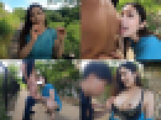 【巨乳エロ●ューバー】SNSでネットナンパしたチンポを味比べ！どこでも露出撮影してデジタル露出するむっちり恵体お姉さんに5発射【　サンプル画像1