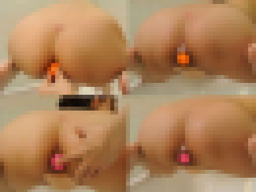 【ゴルフボール直腸収納】スレンダー百貨店販売員が肛門球挿れしてアナルガバガバ2穴セックス【個撮】　サンプル画像1