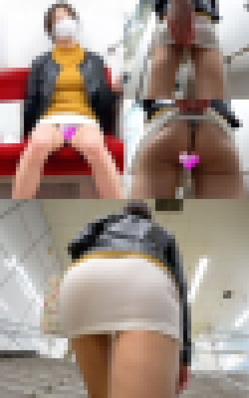 【電車対面パンチラ91】☆三角ゾーン観察記録/タイトスカートお姉さん!　サンプル画像2