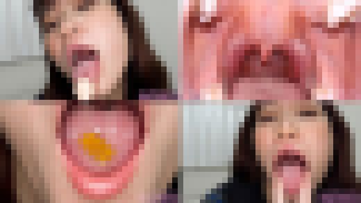 【口内フェチ】若宮穂乃のマニアックな口内観察・口内フェチプレイ!【丸吞み】 サンプル画像1