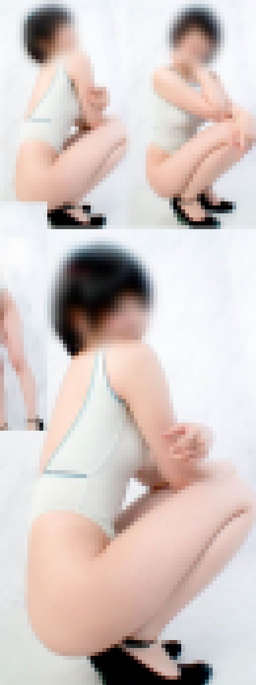 【フェチ動画】うっすら乳●の透ける極薄コットンレオタード！ムニムニフレッシュな身長165cmのショートカット女子大生　サンプル画像2