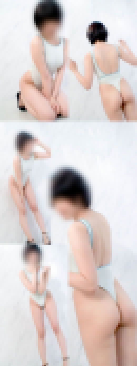 【フェチ動画】うっすら乳●の透ける極薄コットンレオタード！ムニムニフレッシュな身長165cmのショートカット女子大生　サンプル画像3