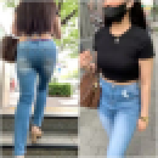 《色んなモノがハミ出し過ぎwww》 No.2242【Part2・バックで拝みたい！お肉感が激しいデニム着衣尻】　サンプル画像3