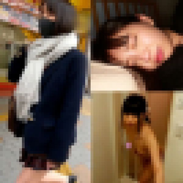 【電車痴漢】【自宅盗撮】【●●●】100点満点あどけない可愛いお顔の優等生　黒髪ロング　ムチムチお尻のちびっこ女子校生＃10 サンプル画像