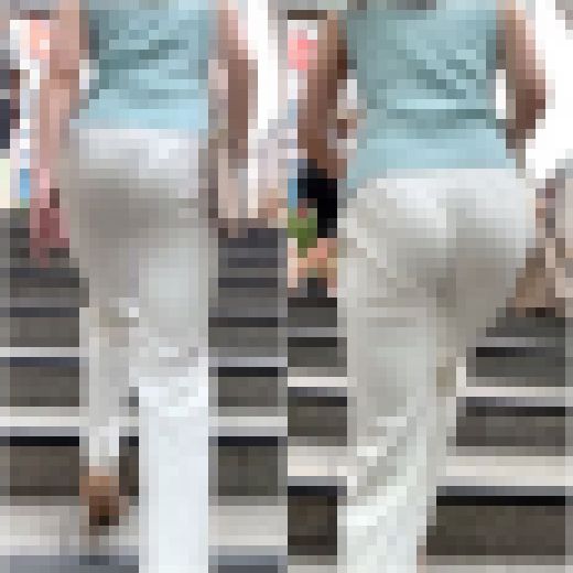 《残念ながら透けちゃっている…》 No.2254【Part1・白Tバックを履く白パンツ姿の高級姉さん】　サンプル画像3