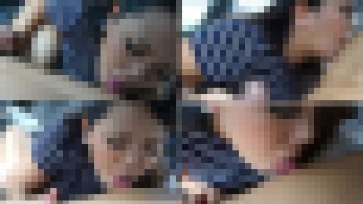 その3、少し太った主婦R子ちゃん、車内フェラでゴックン　サンプル画像2