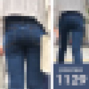 【1129】富士山くちびるとパイ乙と髭シワと時々お尻！ピチピチスキニージーンズ女子 サンプル画像