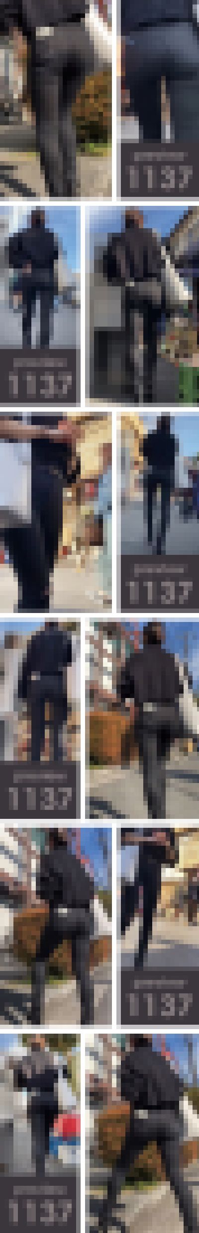 【1137】下町商店街で食べ歩き…してる場合じゃない！極上プリケツ降臨！ピチピチ黒スキニーパンツ女子（後編）　サンプル画像1