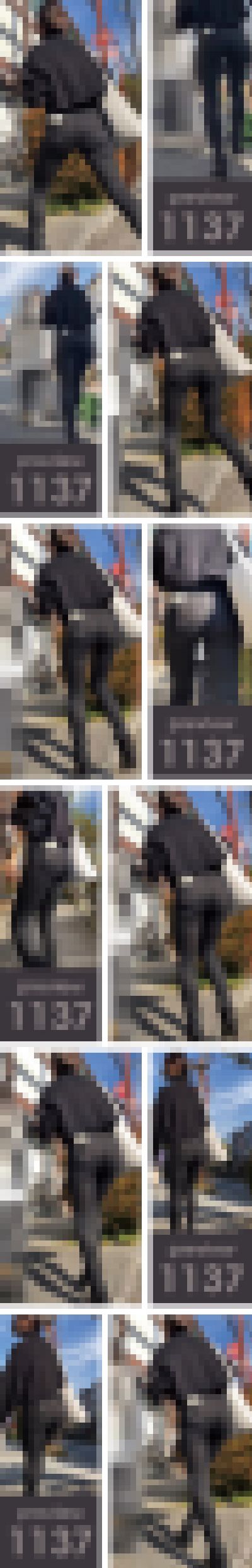 【1137】下町商店街で食べ歩き…してる場合じゃない！極上プリケツ降臨！ピチピチ黒スキニーパンツ女子（後編）　サンプル画像2