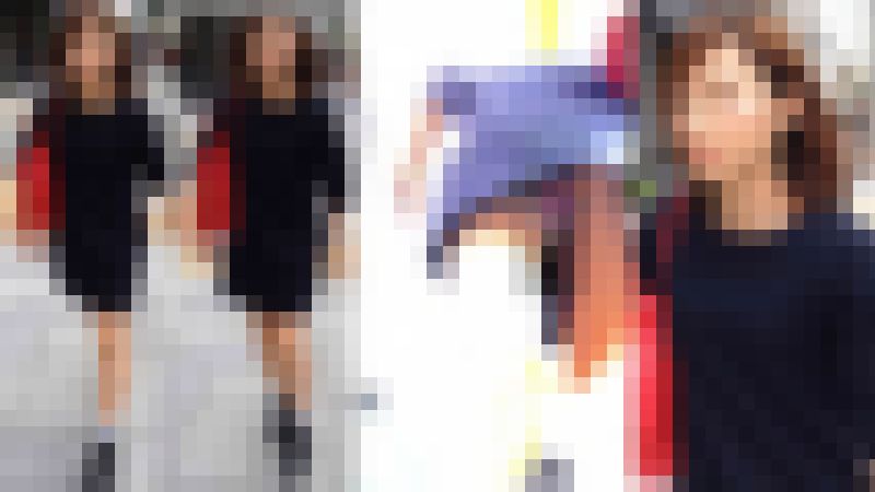 4K bomb543 芸能人級極上美人JDのピンクTバック　階段逆さ サンプル画像