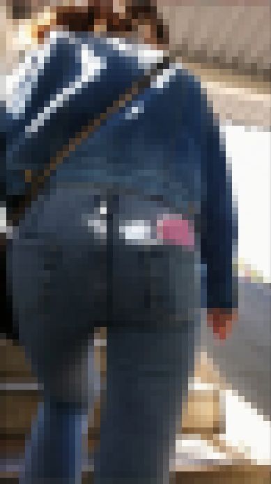 【食べ頃ヒップ】20代清楚系ポニーテール女のジーンズヒップ４ サンプル画像