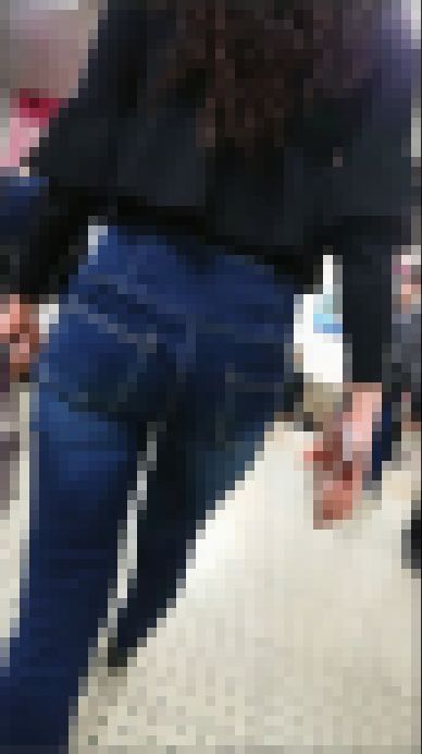 【食べ頃ヒップ】20代ハイウエストブルージーンズは最高のおかず３　サンプル画像1