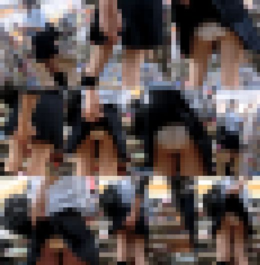 【鬼畜スカートめくり31】食い込み白Pがモロ出し女学生9連めくり～　サンプル画像1