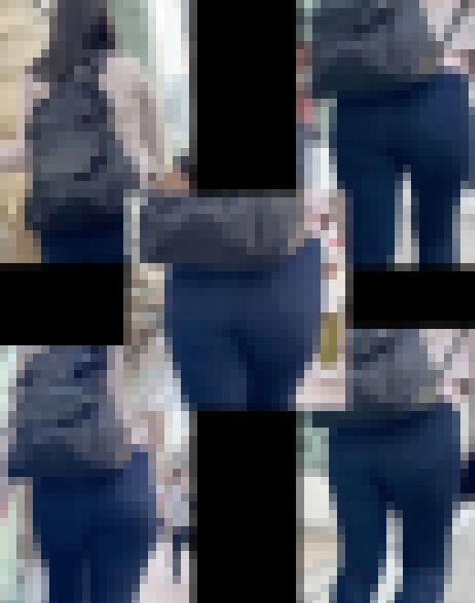 【通スピ＆スロー】リュック下げても隠しきれてない大きな着衣お尻に密着！　サンプル画像1