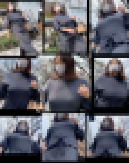 【プレミアムクラス】でか！豊満な奥様の階段上り下りで大接近！　サンプル画像1