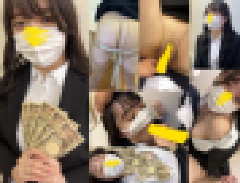 鬼畜【職権乱用→面接痴漢→和●承諾⑥】有名◯大・リクスー女子。新卒採用面接→口止め交渉後、パンスト破り、マン汁洪水手マン、生フェ サンプル画像