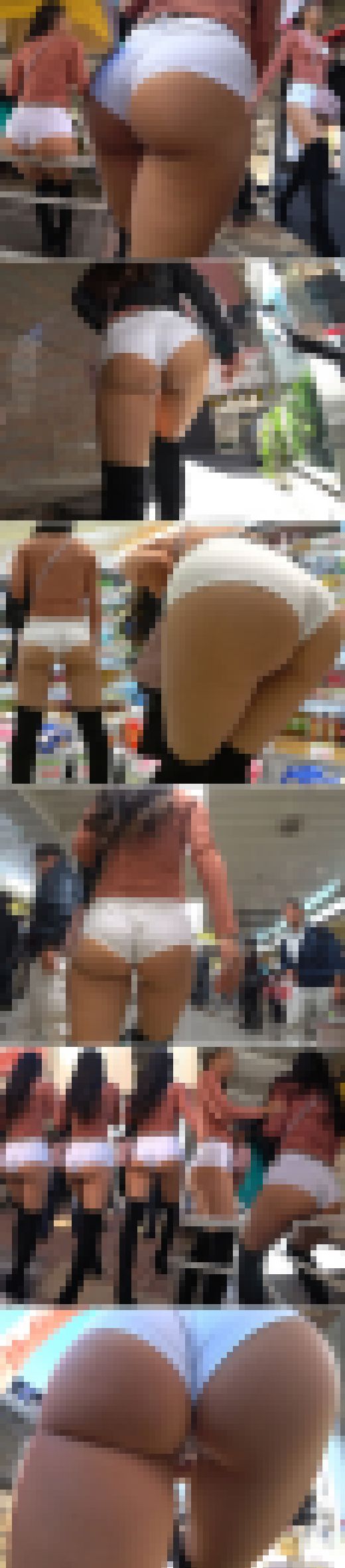 【超高画質】《本編》プリっプリ半ケツ美女！！庶民からの好奇な視線なんぞお構いなし！小麦色に日焼けした超美尻ダンサー！！　サンプル画像1